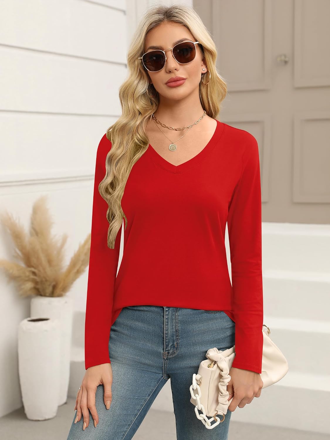 71gwsWfYlML._AC_SL1500_ تي شيرت ناعم للنساء من اليسومو - الصورة 3