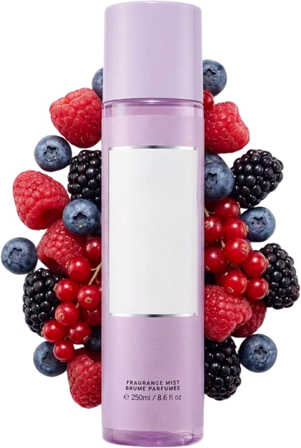 بخاخ معطر للجسم للنساء، عطر بخاخ برائحة التوت في بخاخة أنيقة للنساء – سعة 250 مل