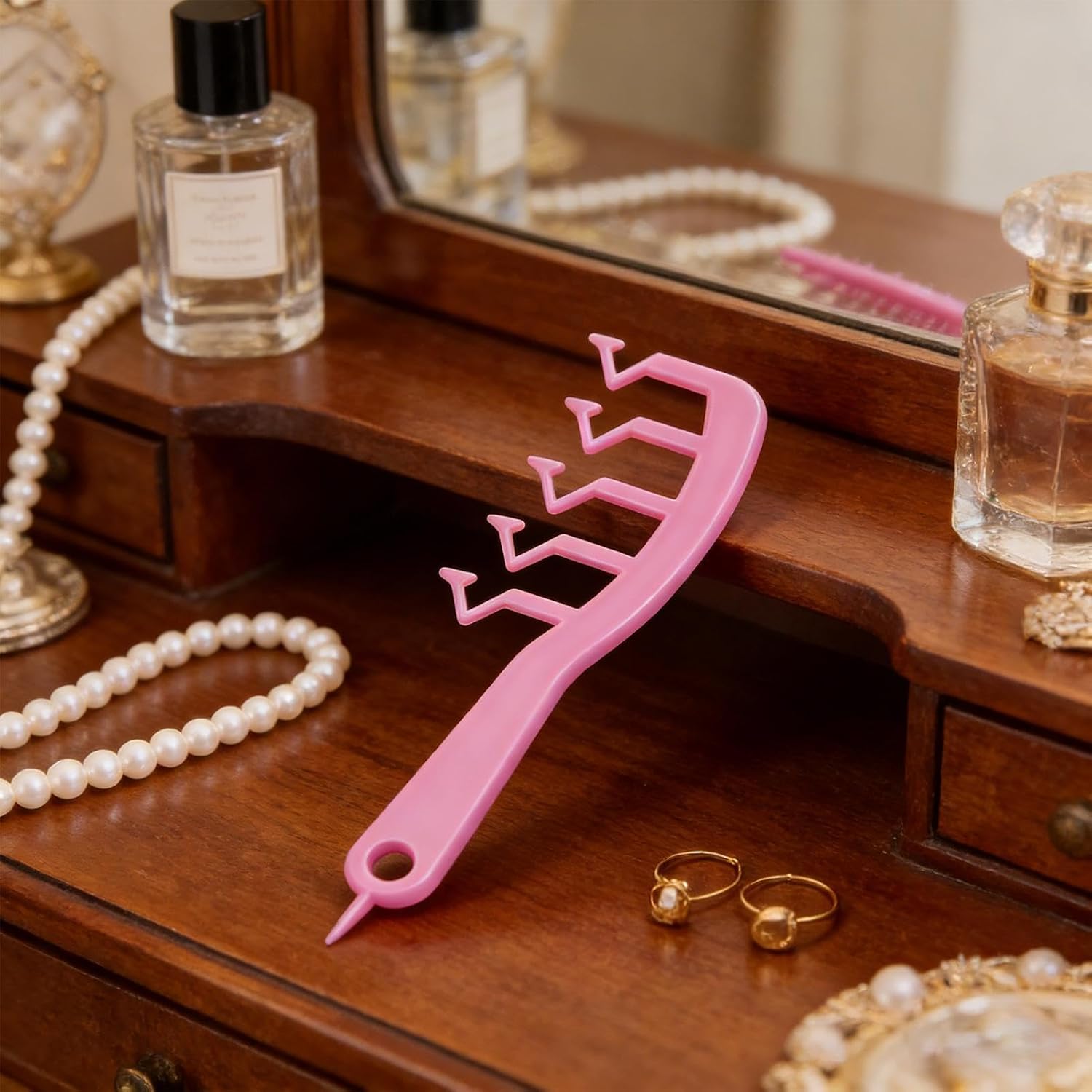 71wKgEoj8SL._AC_SL1500_ Textured Styling Comb Z-Shaped Seam Covering Volumizing Hairbrush | Anti-Static Wide Tooth Hair Comb for Women Men Teen Girls Grooming Volume Scalp Massage Home - الصورة 2