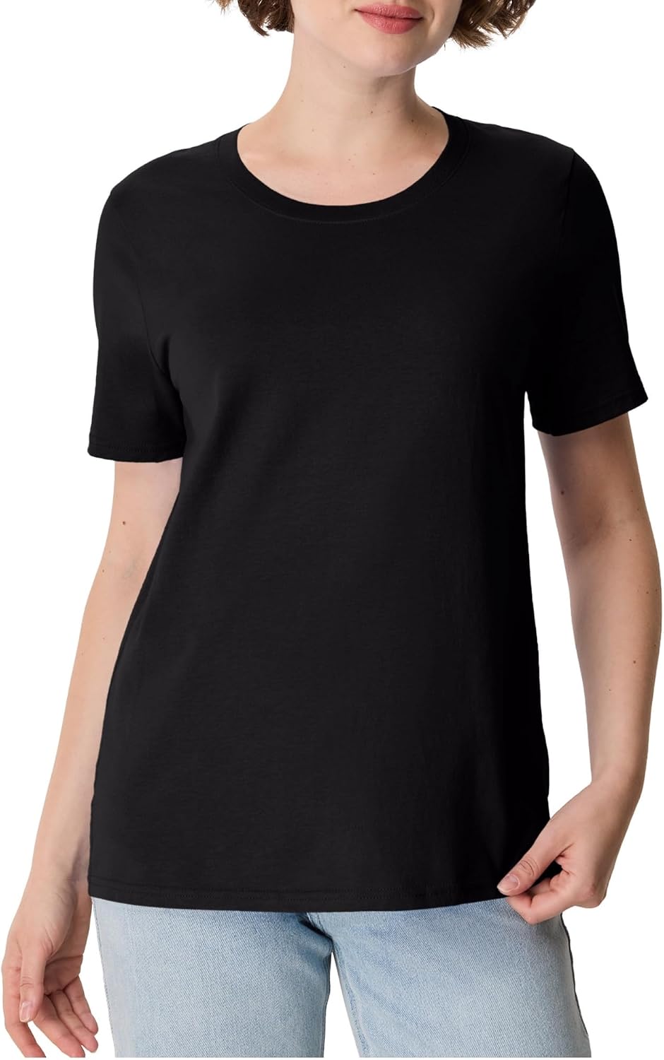 تي شيرت نسائي Hanes 4.5 أوقية نانو T - SL04