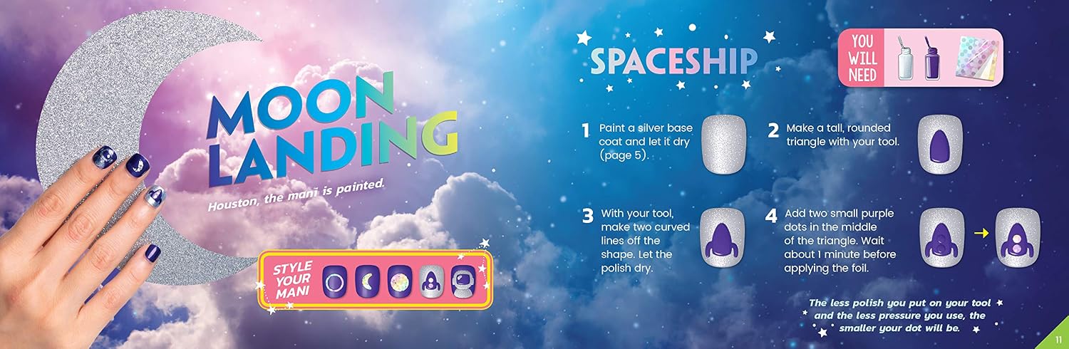 811OKfeOH3L._AC_SL1500_ Foil Galaxy Nails (Klutz Activity Kit) - الصورة 4