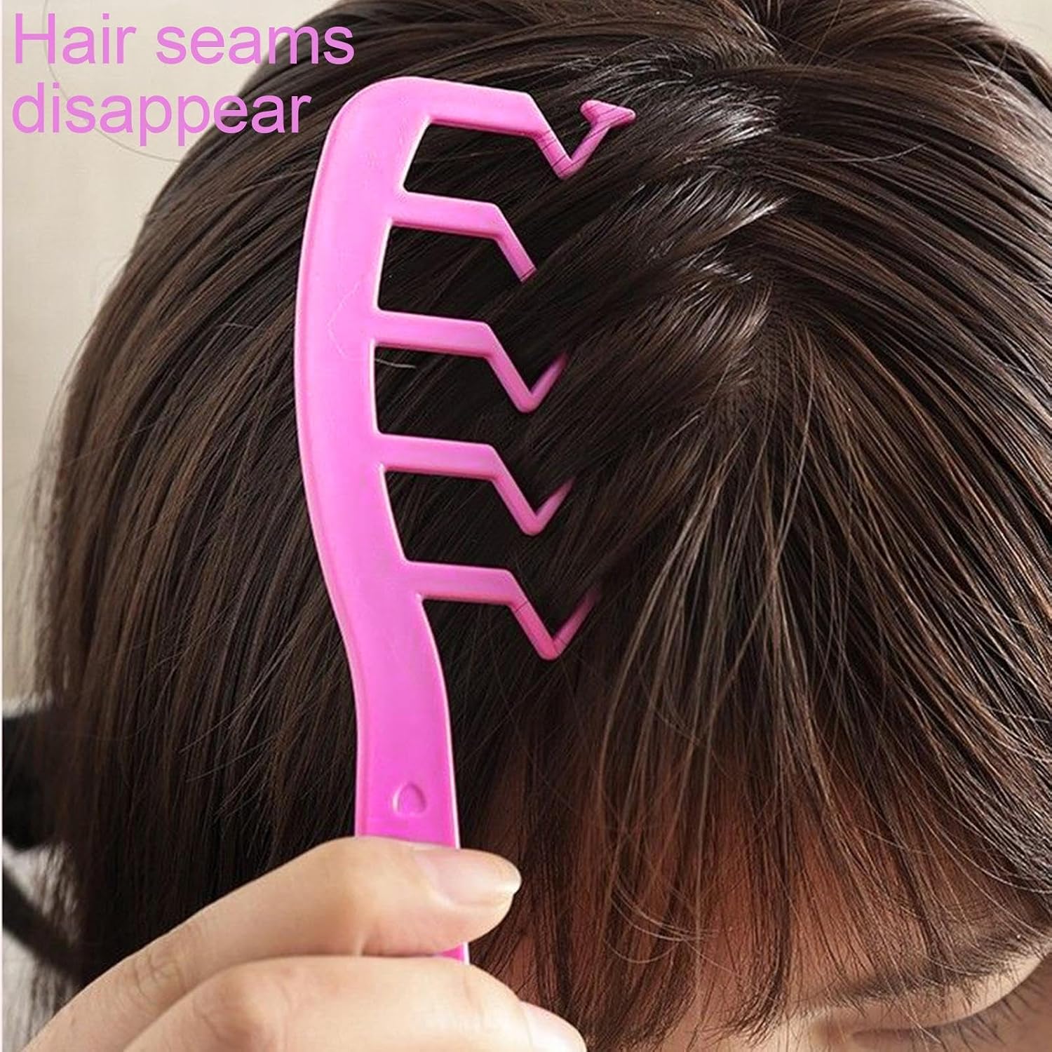 81AmoCQWsQL._AC_SL1500_ Texture Comb Men Z-Shaped Seam Covering Volumizing Hairbrush | Anti-Static Volumizing Wide-Tooth Hair Styling Comb for Women Men Teen Girls Grooming Volume Scalp Massage Home - الصورة 4