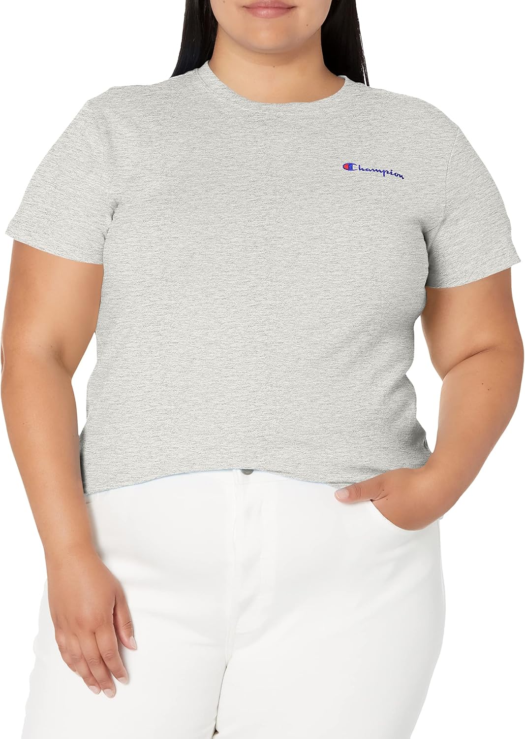 81GlBTIgEEL._AC_SL1500_ تيشيرت كلاسيكي مريح مزين برسومات للنساء قصة عادية أو مقاس كبير من شامبيون - الصورة 4