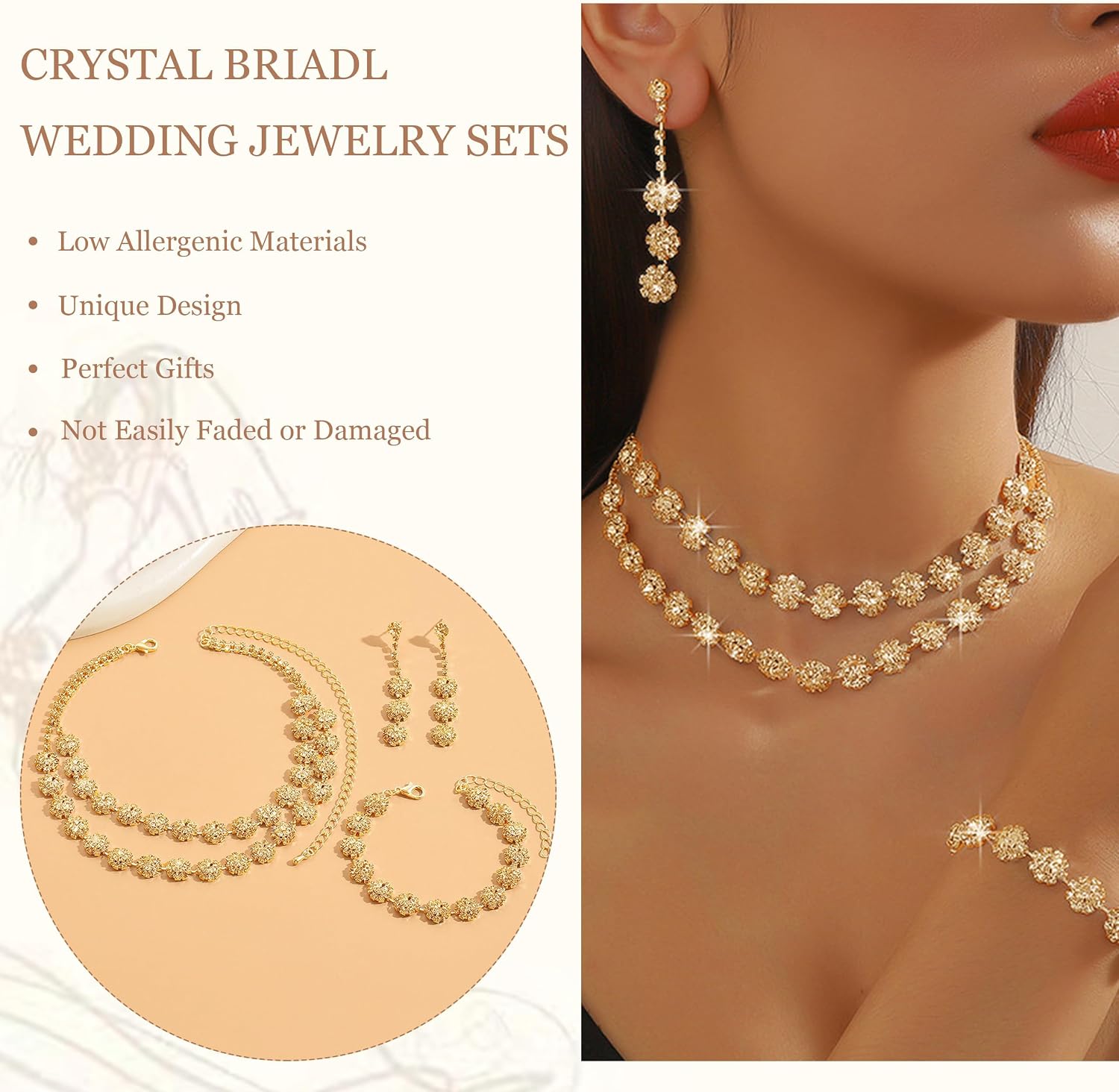 Silver Prom Jewelry Set Rhinestone Necklace Earrings Bracelet Set Costume Jewelry for Women Prom Dress Accessories Wedding Guest Dresses for Women Party Outfits fall fashion jewelry womens fashion