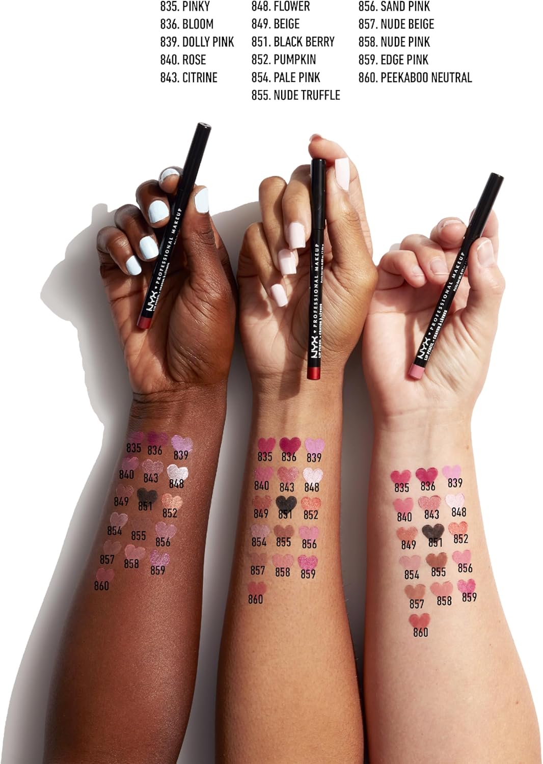 81I-btKhwgL._AC_SL1500_ قلم تحديد الشفاه الرفيع من ان واي اكس بروفشنال ميك اب، لون ايفر 28، SPL828 - الصورة 3