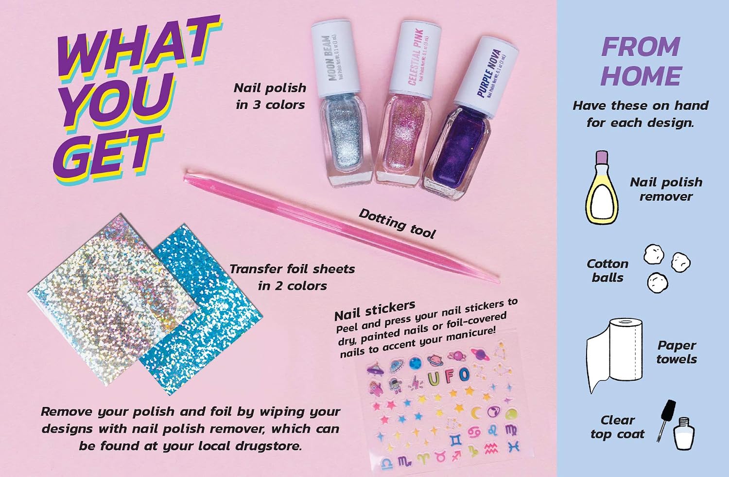 81Nt-KoN3HL._AC_SL1500_ Foil Galaxy Nails (Klutz Activity Kit) - الصورة 2