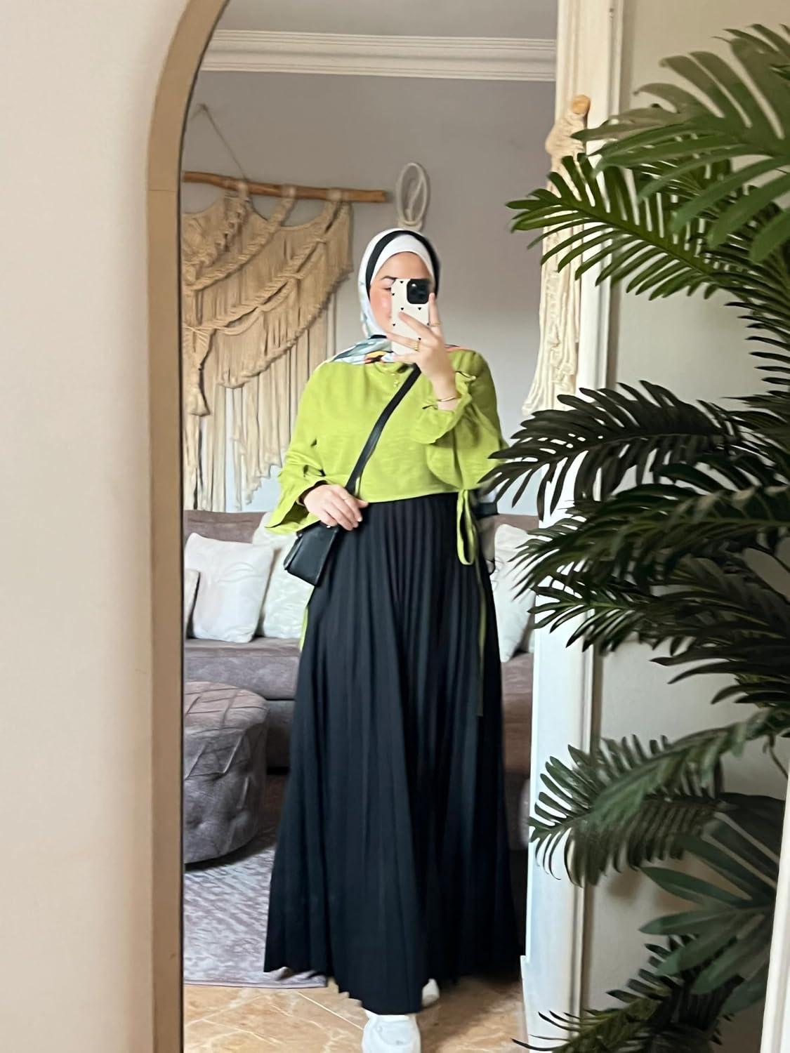81cBMlHUh4L._AC_SL1500_ جيبة بليسيه كلاسيكية للنساء، حزام خصر مطاطي عريض مريح، مقاس واحد يناسب الجميع - الصورة 2