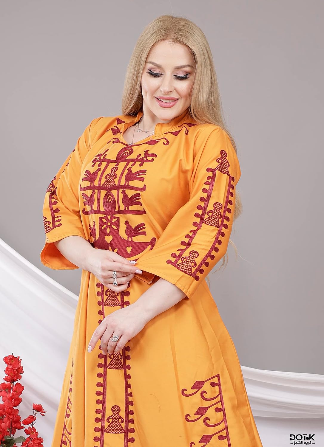 81qMNeXFlIL._AC_SL1500_ عباية فرعونية عصرية كاجوال للنساء من الامل شوب - الصورة 2