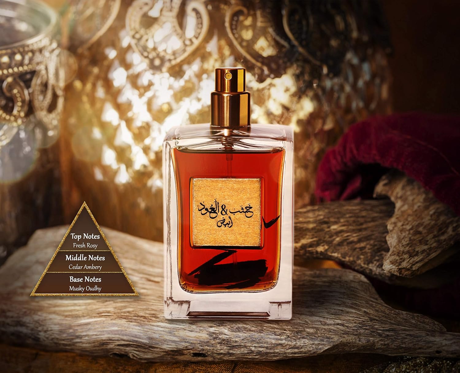 81zk4W-SlaL._AC_SL1500_ عربيات عطر خشاب اند عود وايت - او دي بارفان برائحة العنبر وخشب الارز للرجال والنساء، 100 مل - الصورة 4