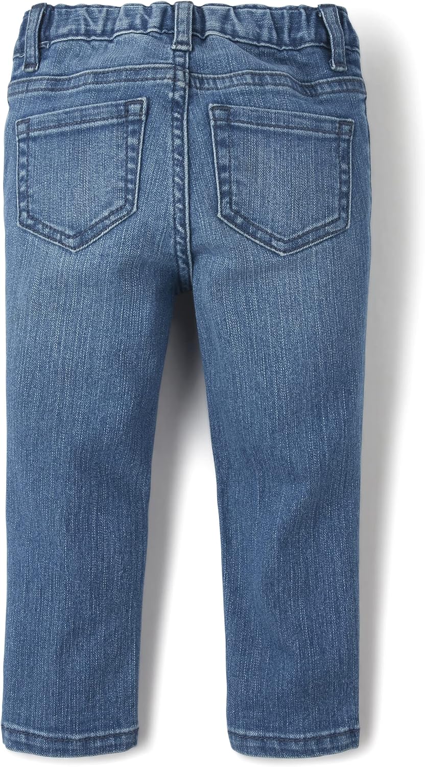 91-FWNFCcKL._AC_SL1500_ The Children's Place baby-girls And Toddler Super Skinny Jeans Jeans (pack of 1) - الصورة 3